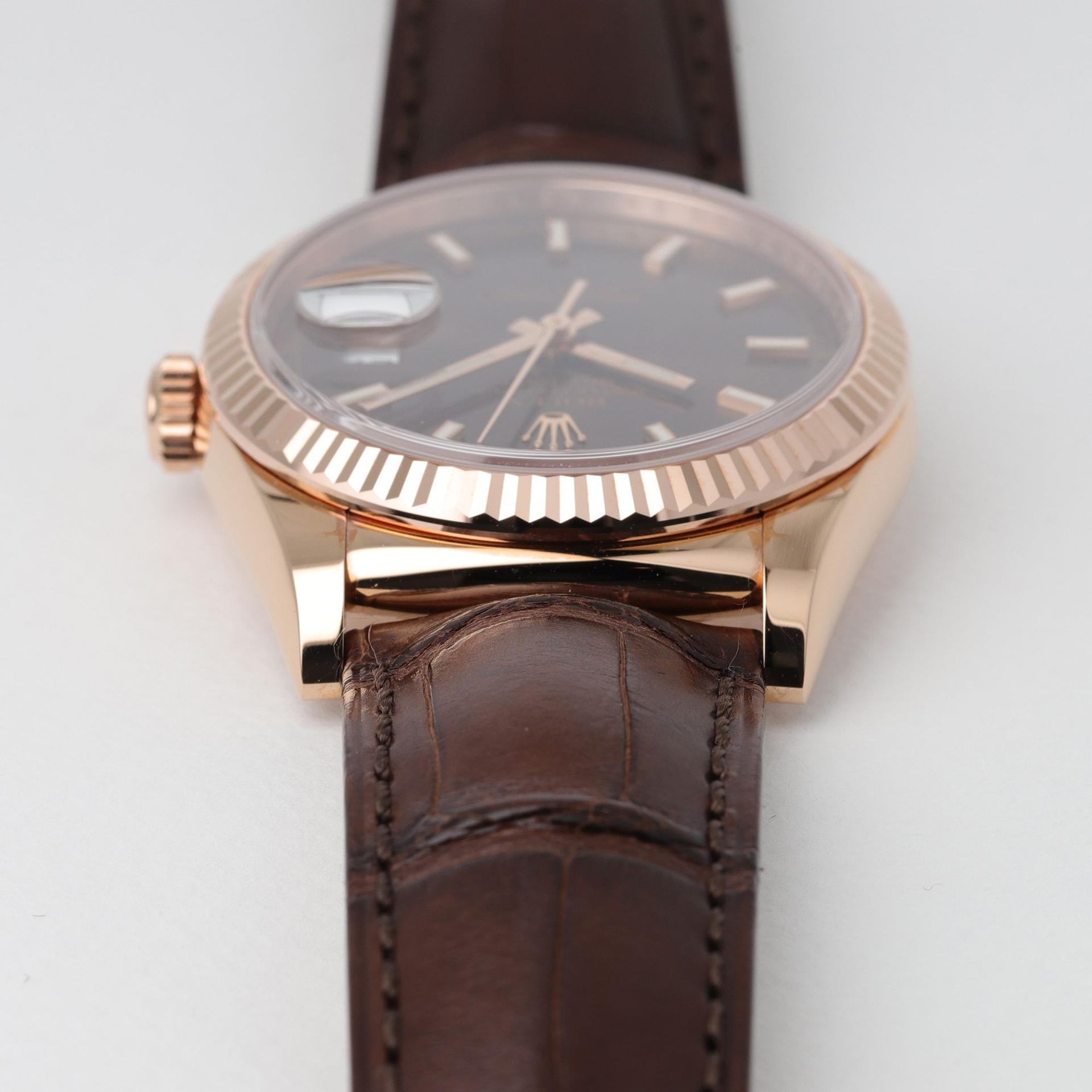 Day-Date 36mm Everose Gold “Chocolate” condition photo