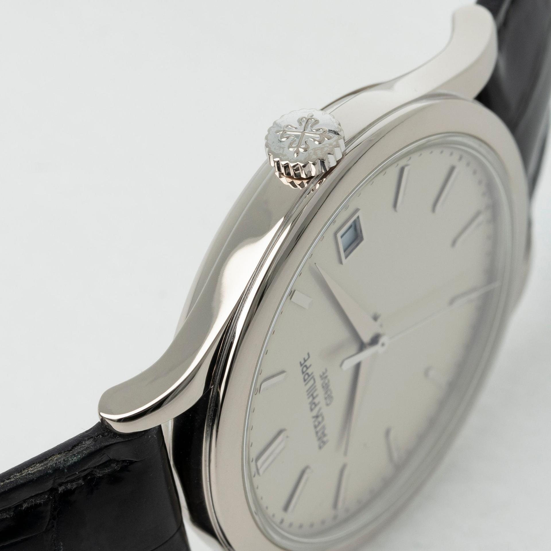 Calatrava White Gold with Silver Opaline dial condition photo