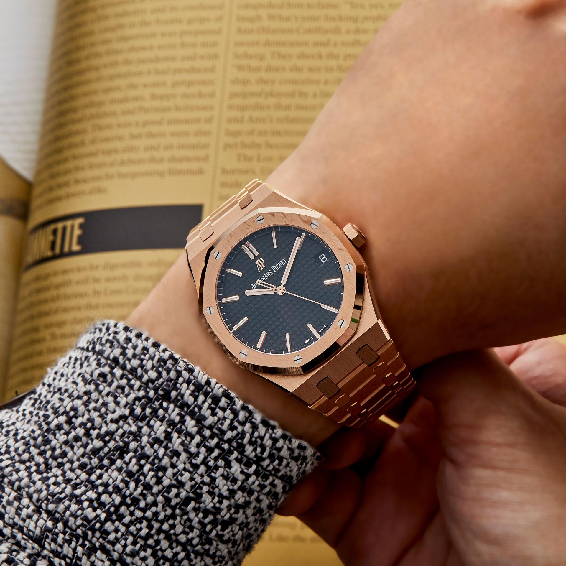 Royal Oak Selfwinding Rose Gold Black Dial