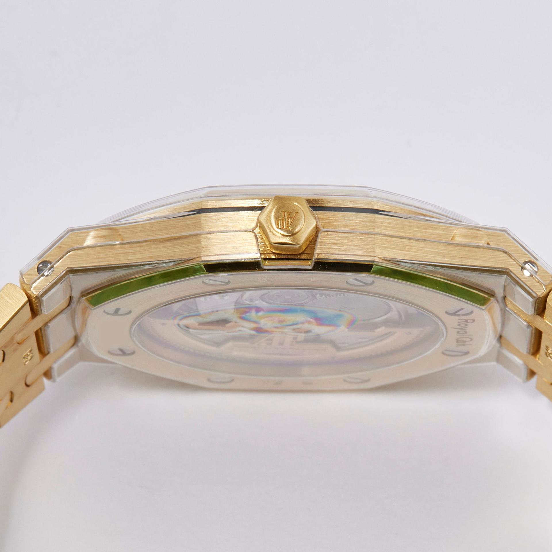 Royal Oak "Jumbo" Extra-Thin Yellow Gold Blue Dial condition photo