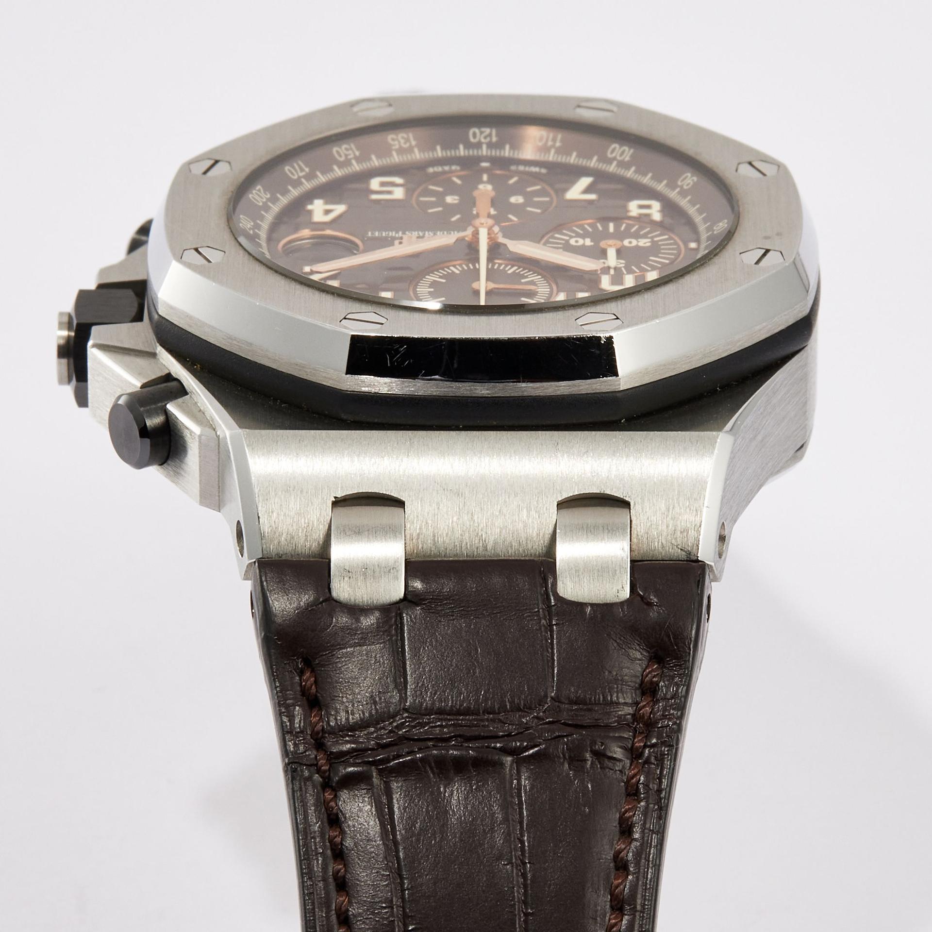 Royal Oak Offshore Chronograph Stainless Steel Brown Dial condition photo
