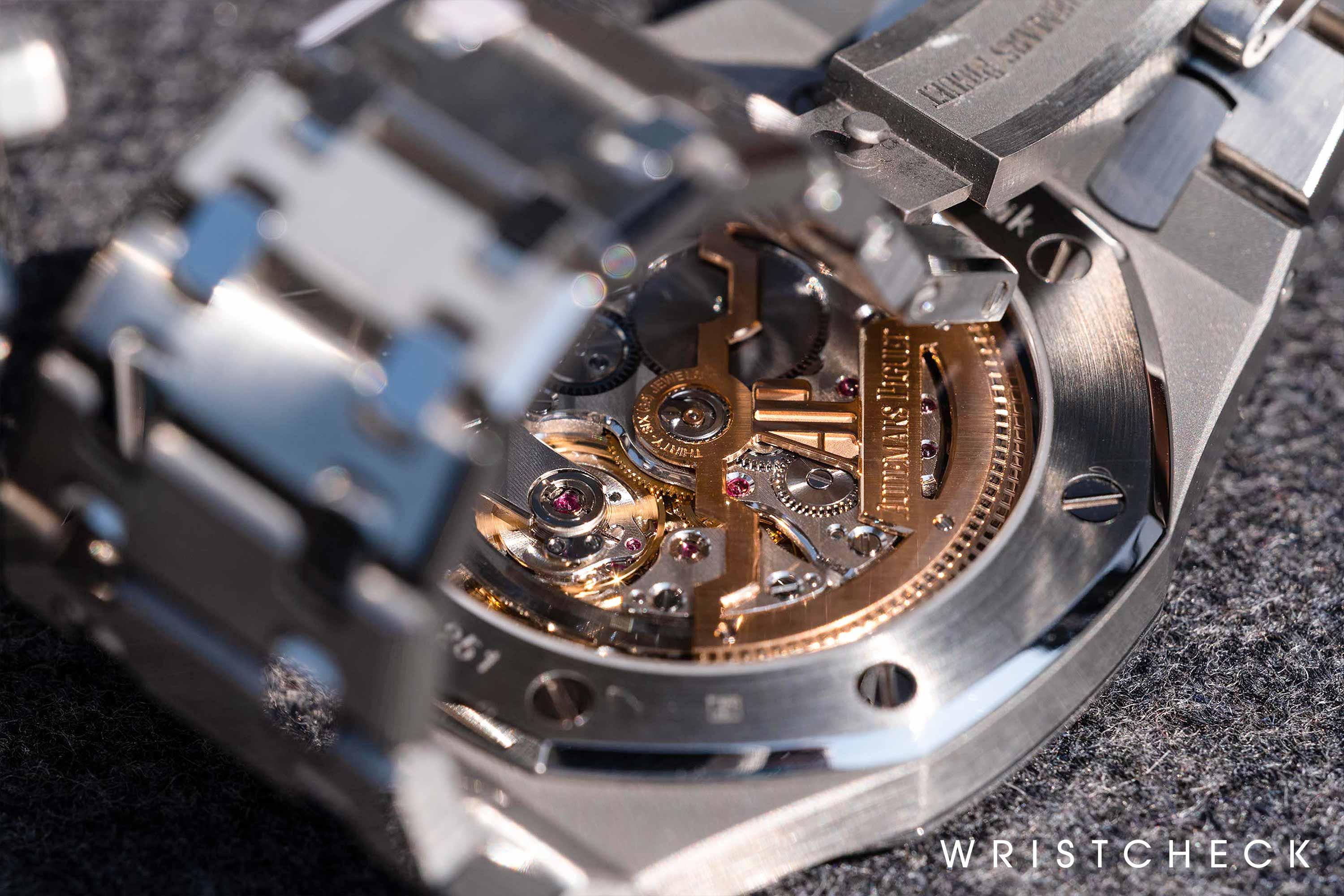 Sapphire display caseback on Ref. 15202