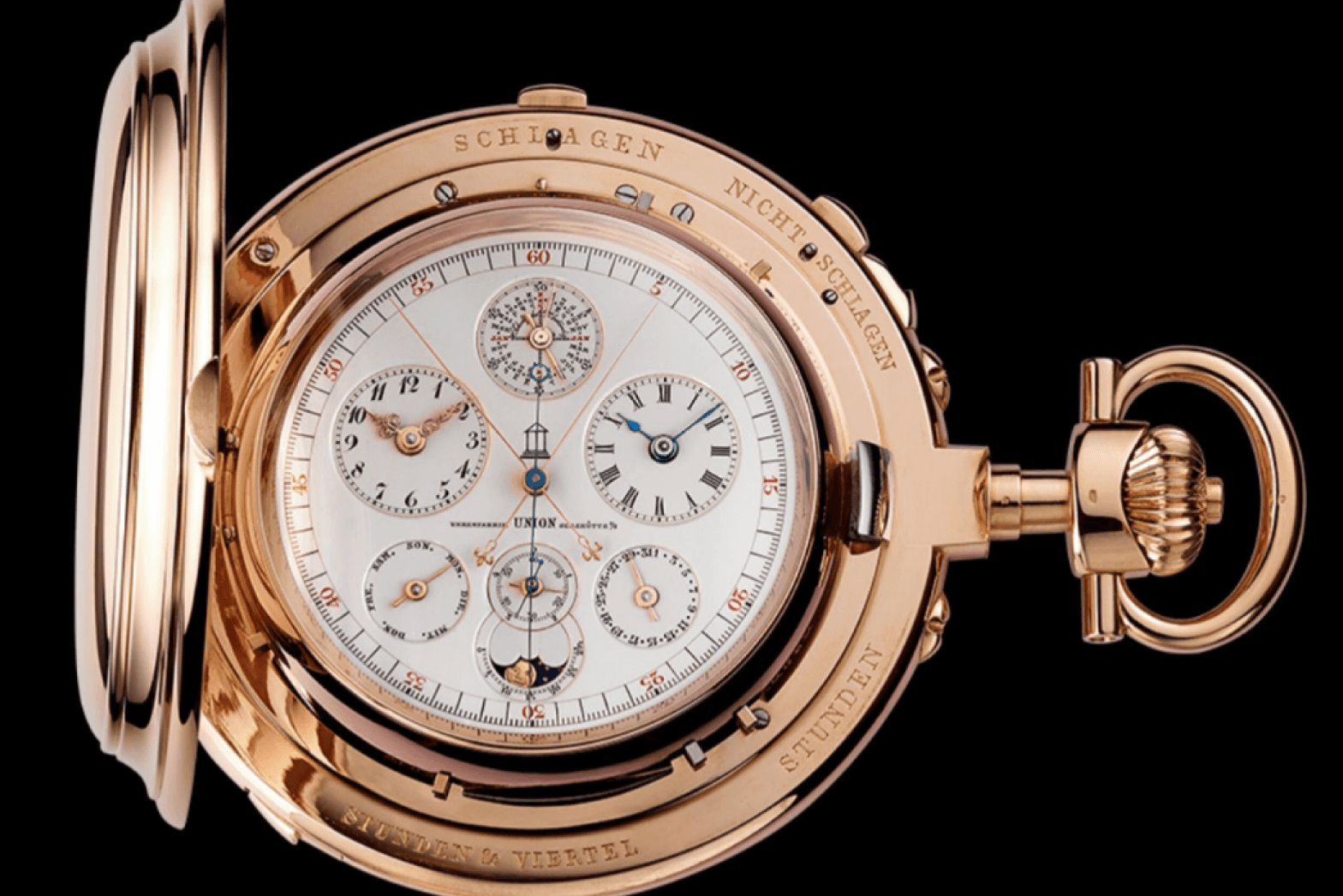 Grande Complication produced in the “Glashütte” style by Audemars Piguet for Glashütte Union, Germany