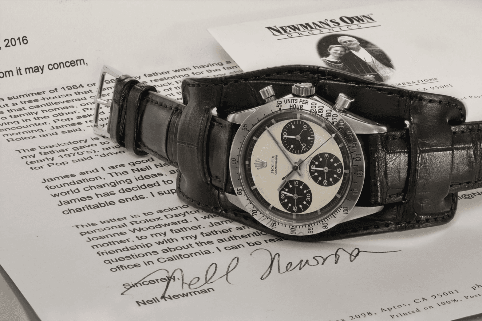 A 1968 Rolex Daytona worn by actor Paul Newman. (Photo: Phillips)