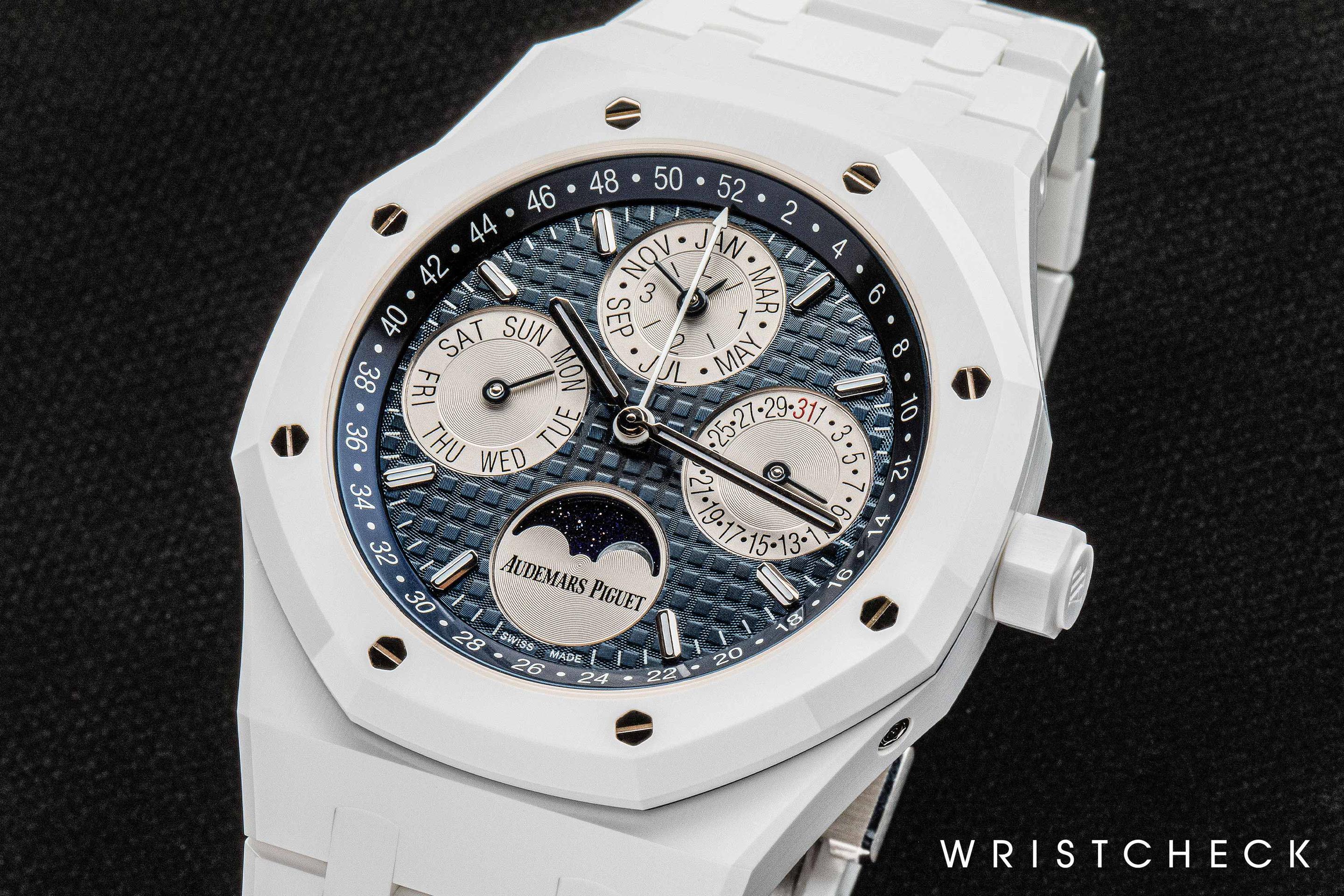 Audemars Piguet Royal Oak Perpetual Calendar Ref. 26579 in White Ceramic
