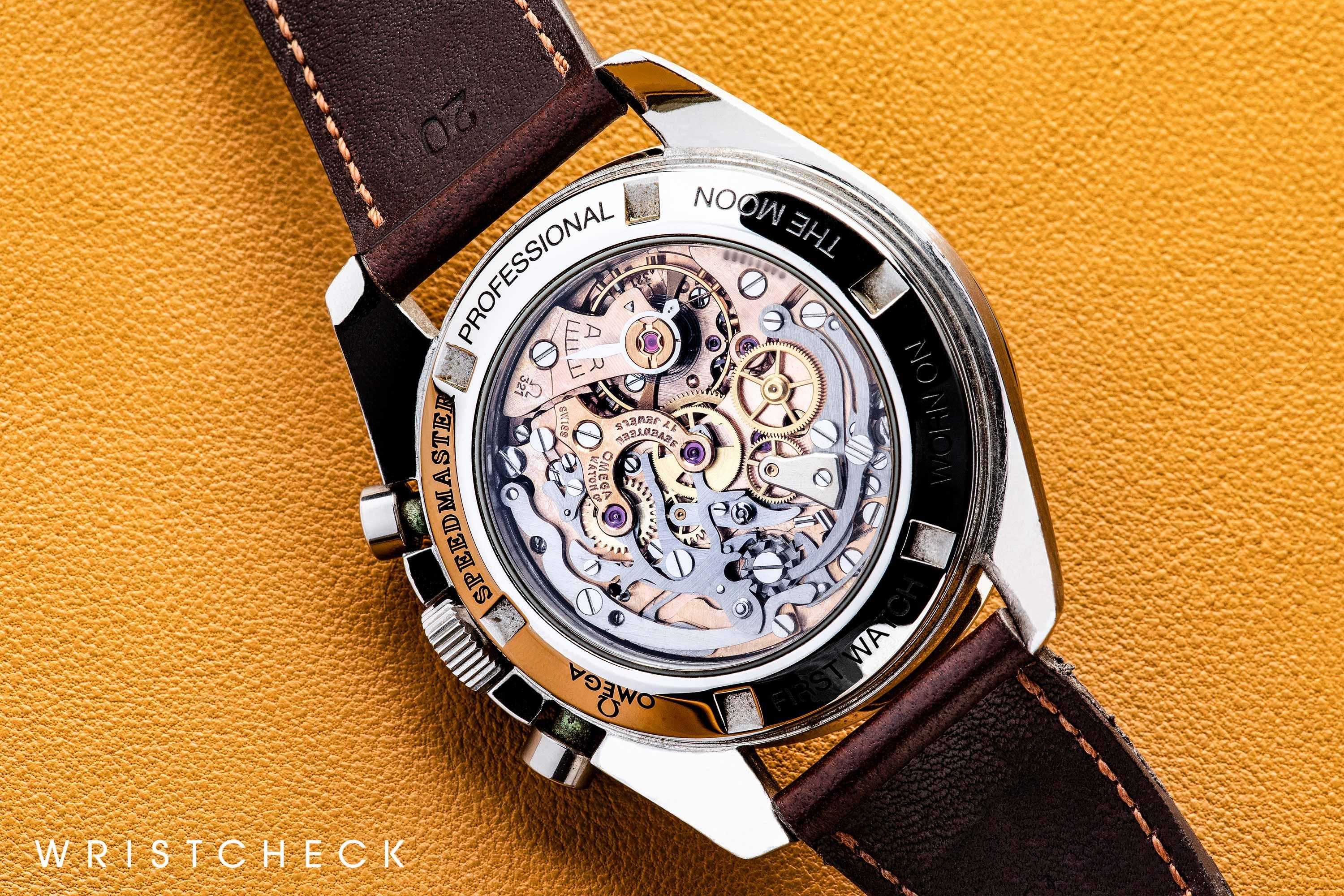 Case back of Omega Speedmaster Professional