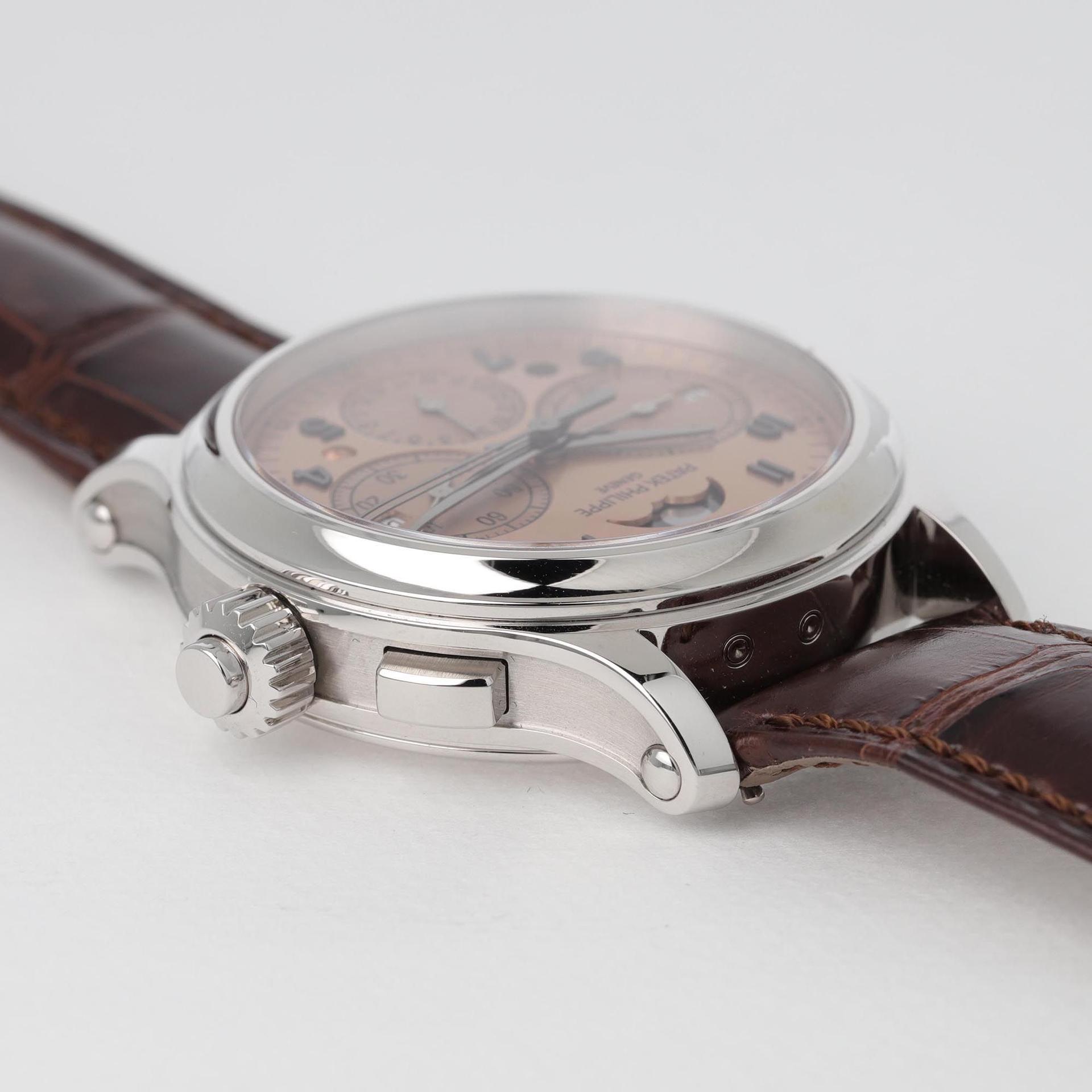 Perpetual Calendar Split-Second Monopusher Chronograph with Salmon dial condition photo