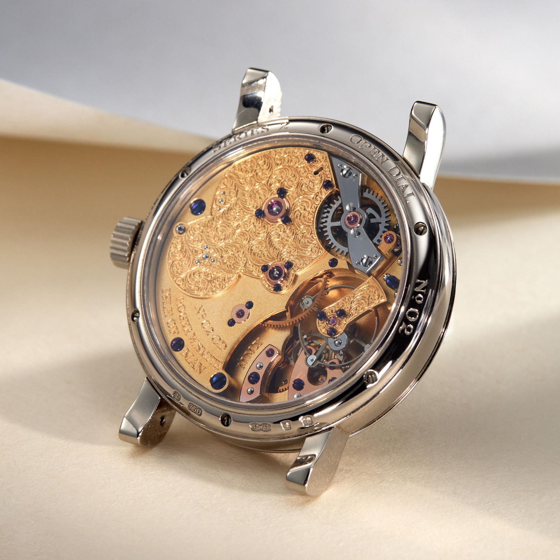 Roger W. Smith's First Series 2 Open Dial Watch Housed In A Prototype 40mm White Gold Case