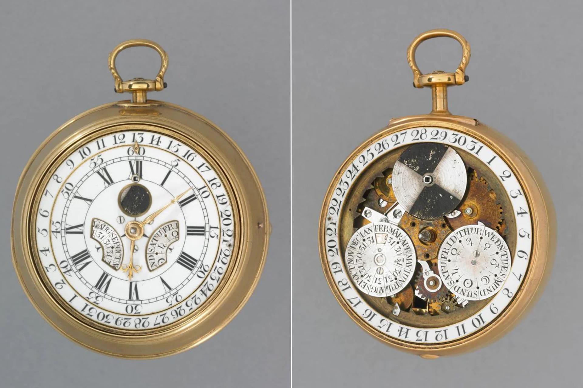 Thomas Mudge's cylinder watch with perpetual calendar, circa 1772