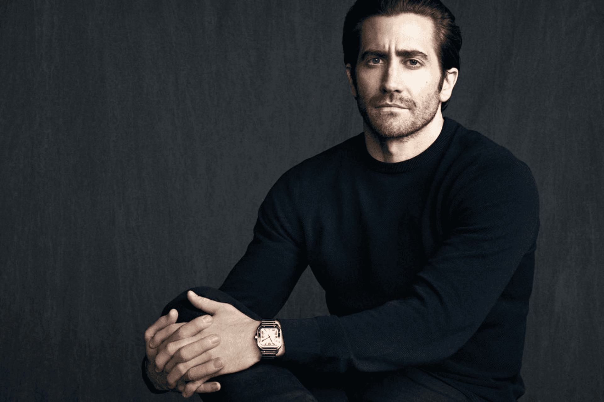 Cartier's Santos de Cartier watch campaign in 2018 was fronted by Jake Gyllenhaal Photo: Matthew Brookes/ ©Cartier