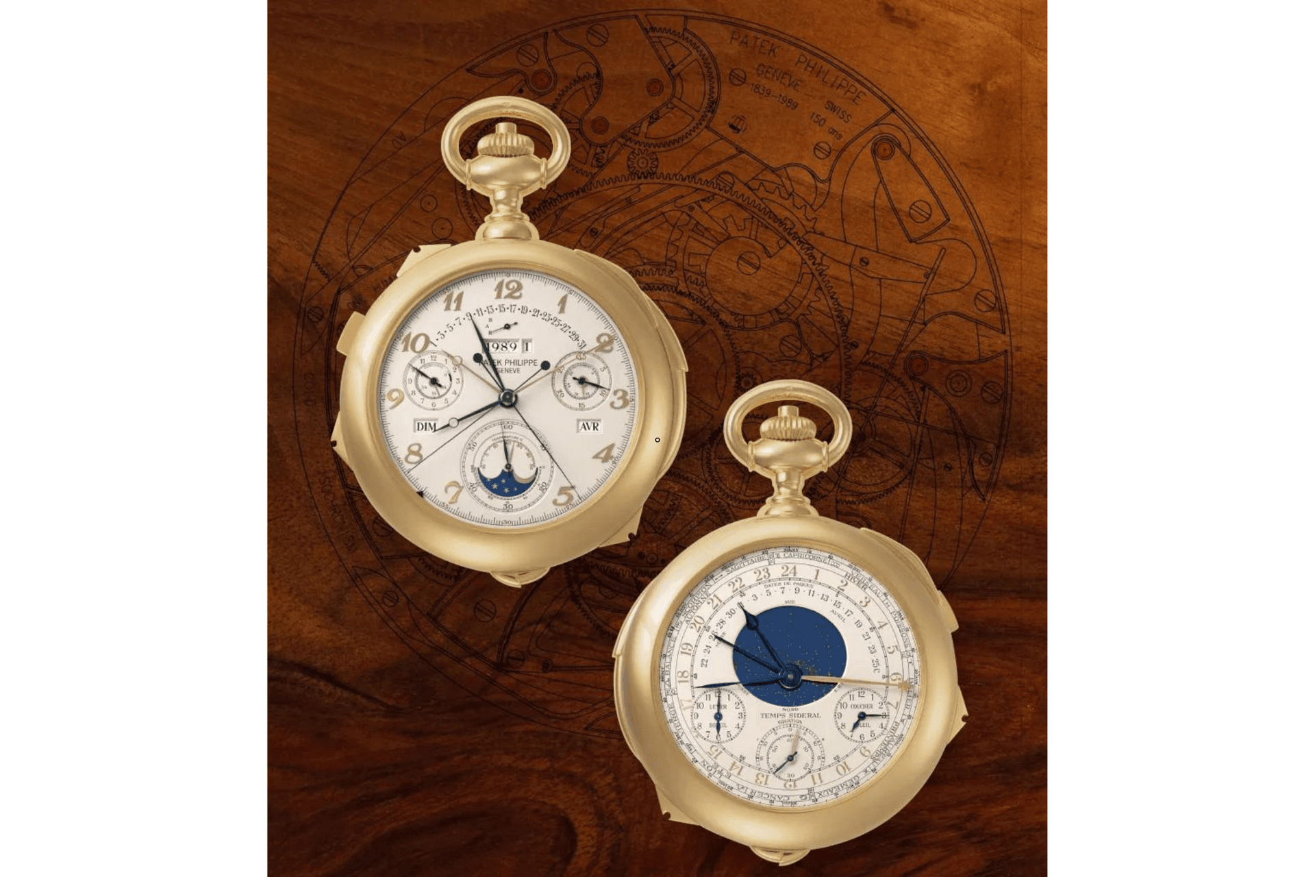 Patek Philippe’s Caliber 89 is an incredible pocket watch that weighed in at more than a kilogram but managed to pack in 33 complications, both familiar and esoteric Photo: ANTIQUORUM