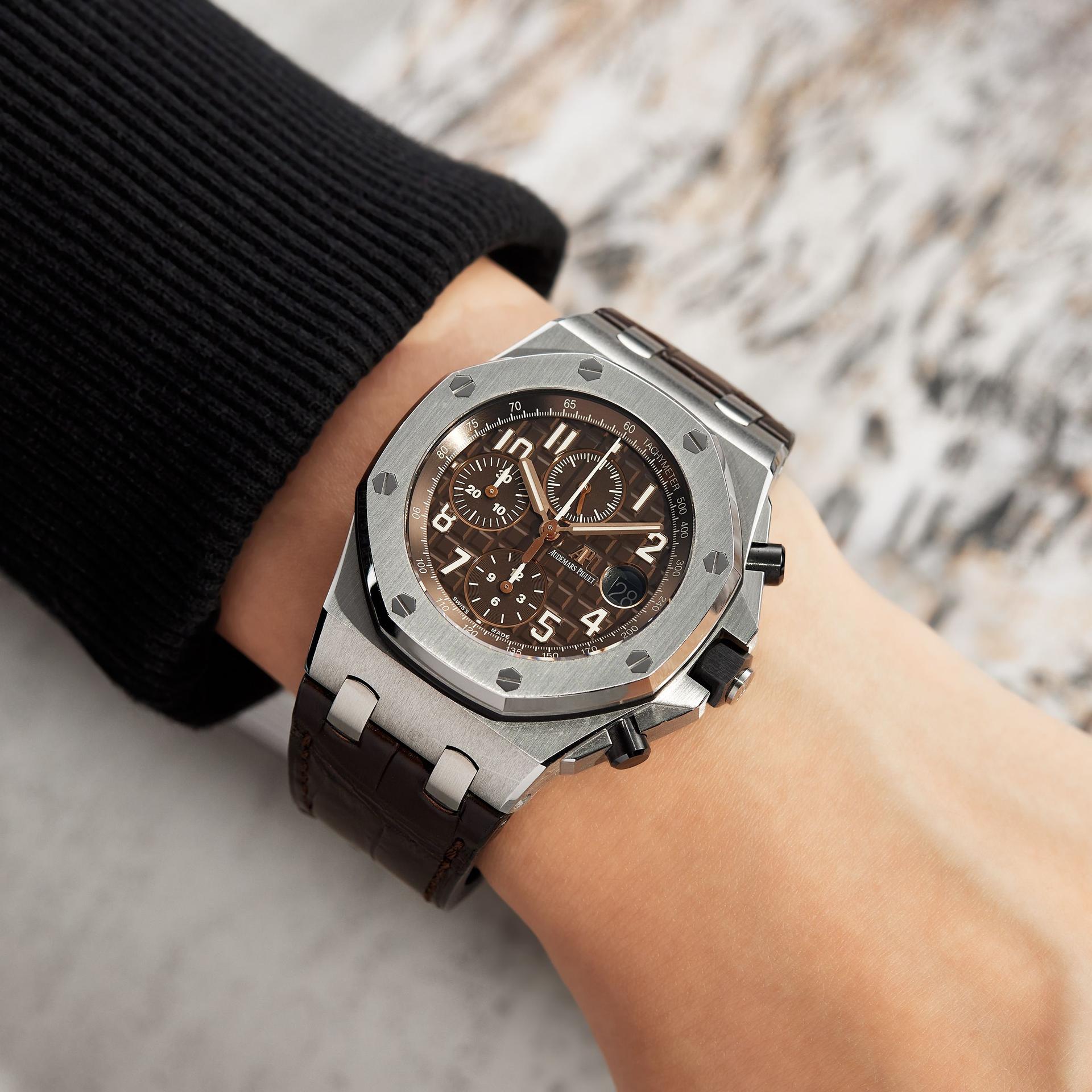 Royal Oak Offshore Chronograph Stainless Steel Brown Dial