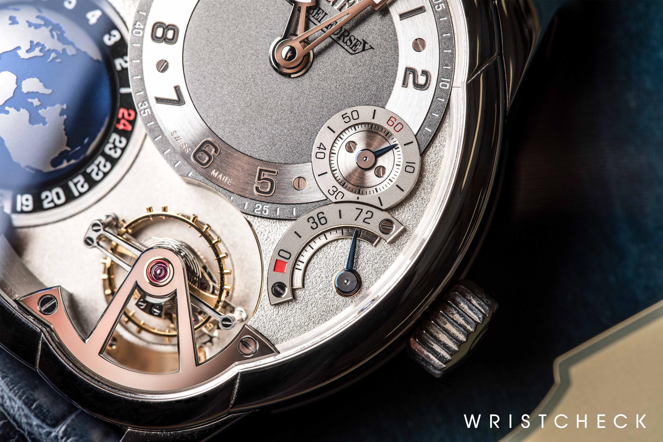 A 24-second inclined tourbillon at 4 o'clock position