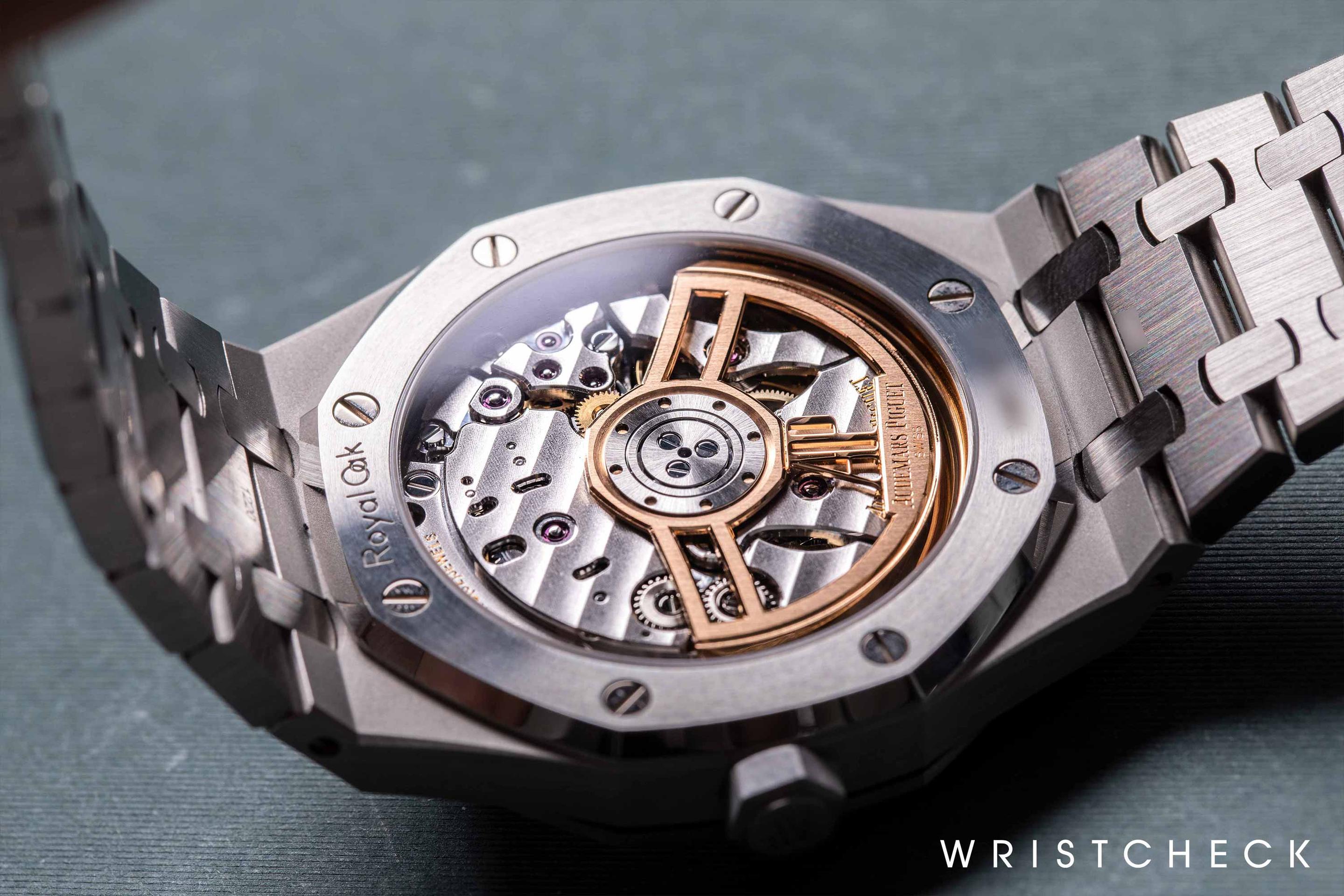 Case back of Audemars Piguet Royal Oak Ref. 15500