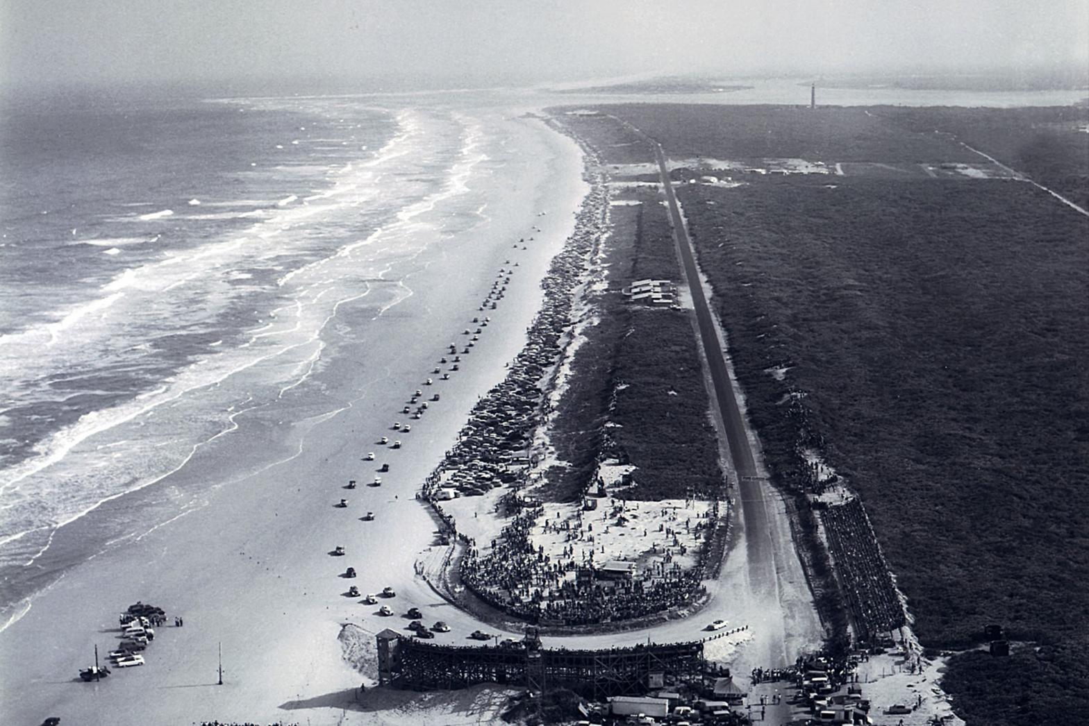 The Daytona Beach Road Course in 1950