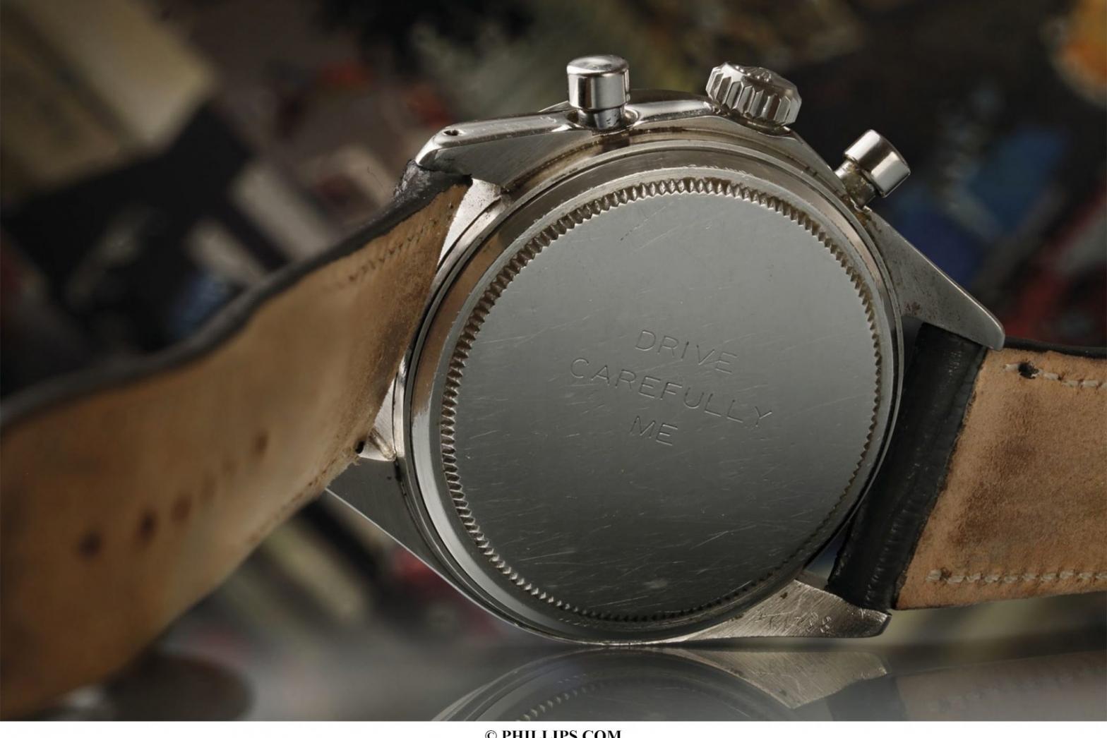 Caseback of Paul Newman's Daytona